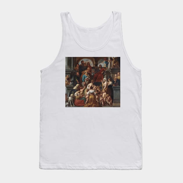 Christ Blessing Little Children. Suffer Little Children to Come Unto Me by Jacob Jordaens Tank Top by Classic Art Stall